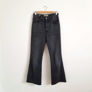 LEVI'S Premium | Ribcage Flare Jeans in Black Grey